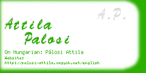 attila palosi business card